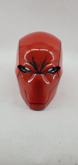 Red Vigilante Helmet - Wearable Costume Cowl Mask Helm - Prop Money Inc.
