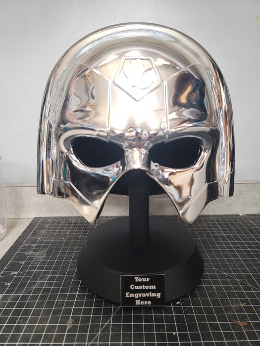 Custom Engraved Helmet Display Stand - Prop Money Inc.