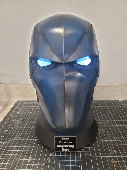 Custom Engraved Helmet Display Stand - Prop Money Inc.