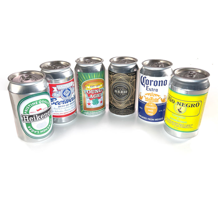 Real Unfilled Bright Aluminum Can with End - Pop, Soda or Beer Can Blank - Prop Money Inc.