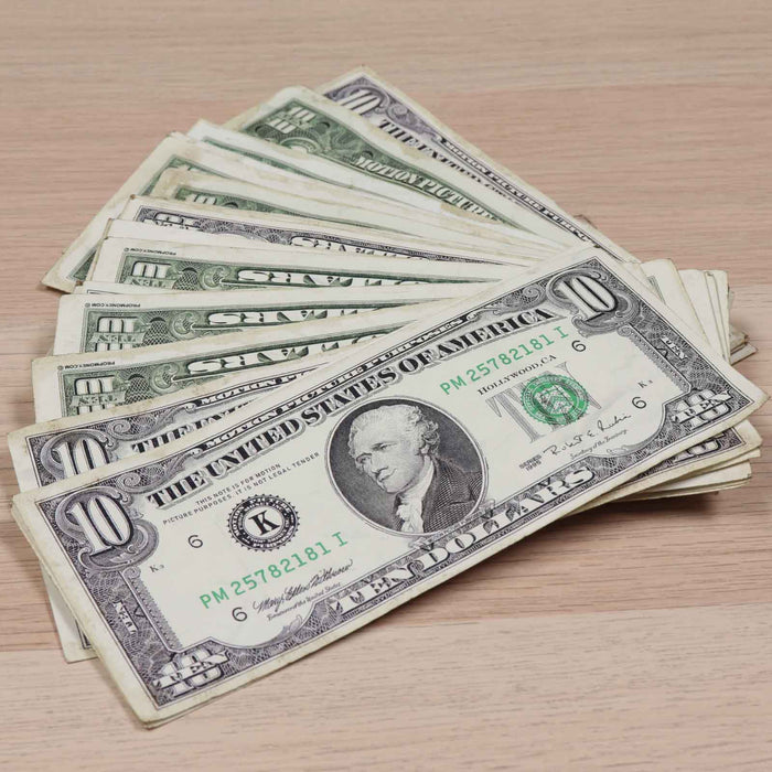 $10 ✔️RealAged™ 1990 Series Bills - Prop Money Inc.