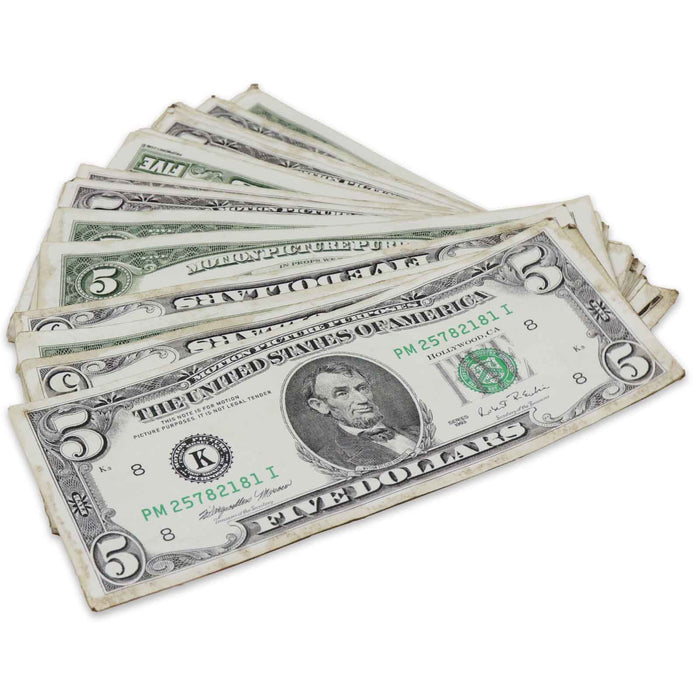 $5 ✔️RealAged™ 1990 Series Bills - Prop Money Inc.