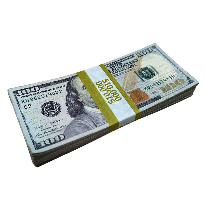 $100 Close-Up ✔️RealAged™ New Series Bills – Realistic Hero Prop Money - Prop Money Inc.