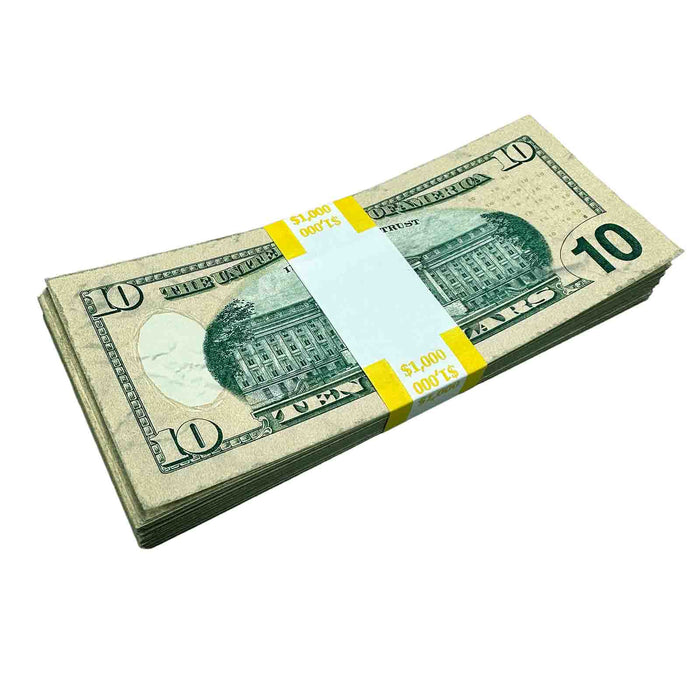 $10 Close-Up ✔️RealAged™ New Series Bills – Realistic Hero Prop Money - Prop Money Inc.
