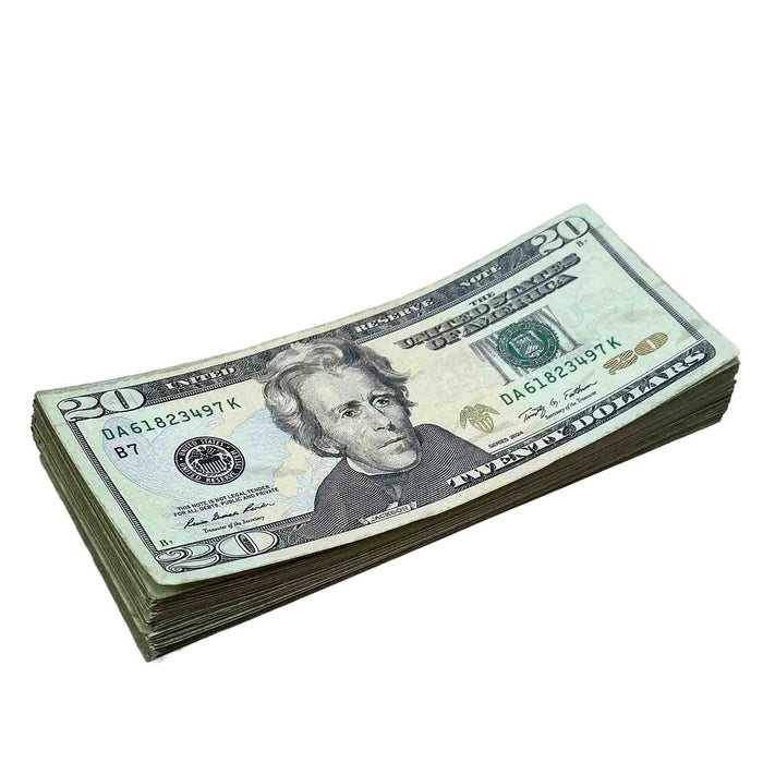 $20 Close-Up ✔️RealAged™ New Series Bills – Realistic Hero Prop Money - Prop Money Inc.