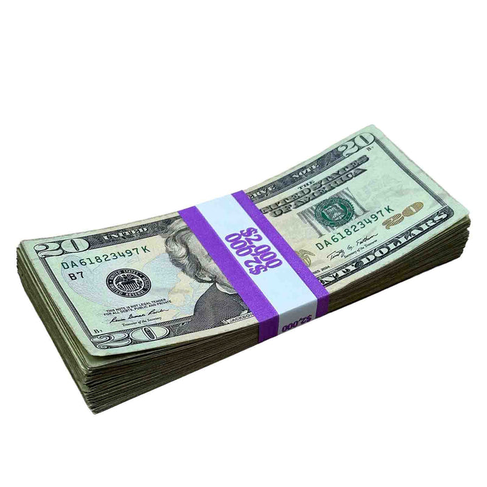 $20 Close-Up ✔️RealAged™ New Series Bills – Realistic Hero Prop Money - Prop Money Inc.