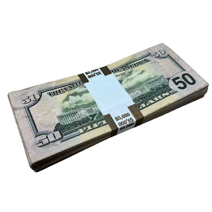 $50 Close-Up ✔️RealAged™ New Series Bills – Realistic Hero Prop Money - Prop Money Inc.