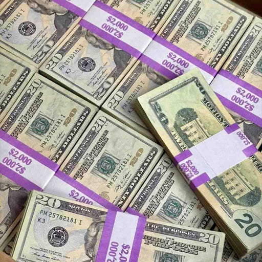 $2,000 ✔️RealAged™ Full Print New Series Prop Money Stack - Prop Money Inc.