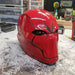 Red Vigilante Helmet - Wearable Costume Cowl Mask Helm - Prop Money Inc.