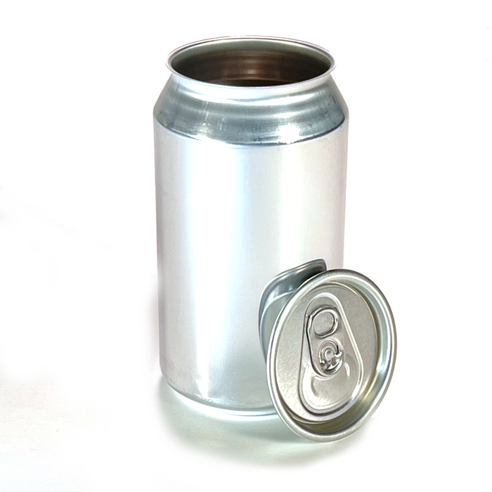 Real Unfilled Bright Aluminum Can with End - Pop, Soda or Beer Can Blank - Prop Money Inc.