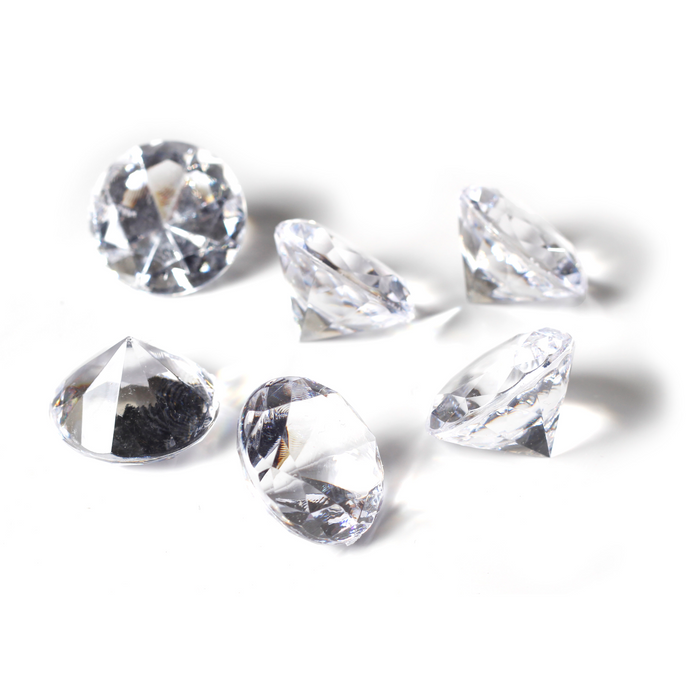 Large Acrylic Plastic Diamond 1 Inch diameter - Prop Money Inc.