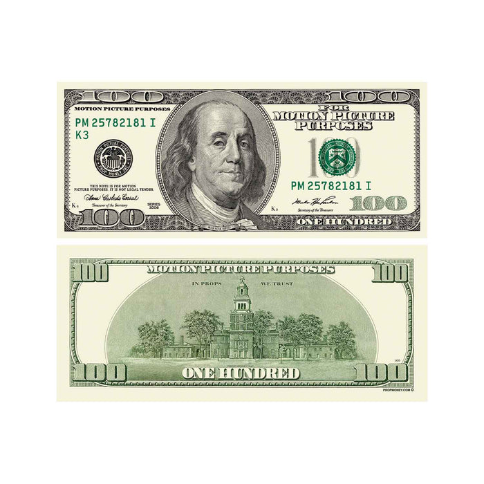 2000 series mixed denomination prop money set