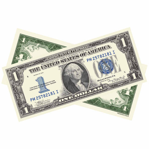 Silver Certificate vintage prop money bills for film and photography