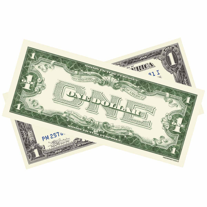 Vintage Silver Certificate novelty money for productions and displays