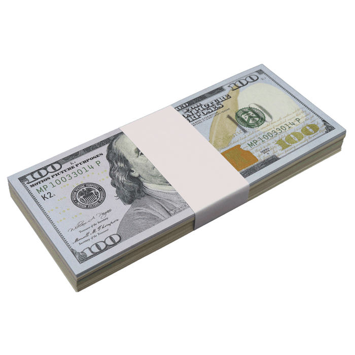 All Denomination Full Print New Series Mixed Bills Stack - PropMoney.com