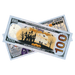 Halloween Frankie themed prop money bills for displays and celebrations